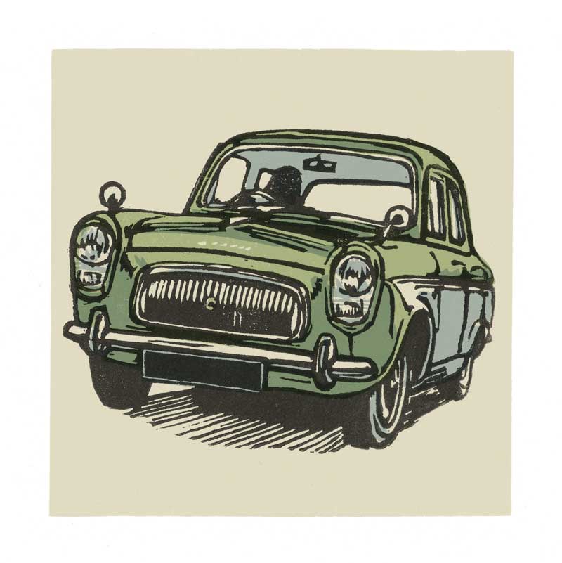 Ford Prefect illustration with no background