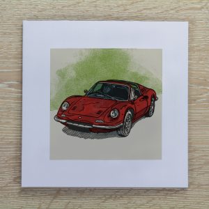 Ferrari Dino Greetings Card