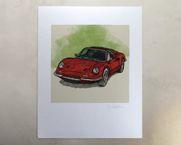 Ferrari Dino art print