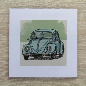 VW Beetle Greetings Card