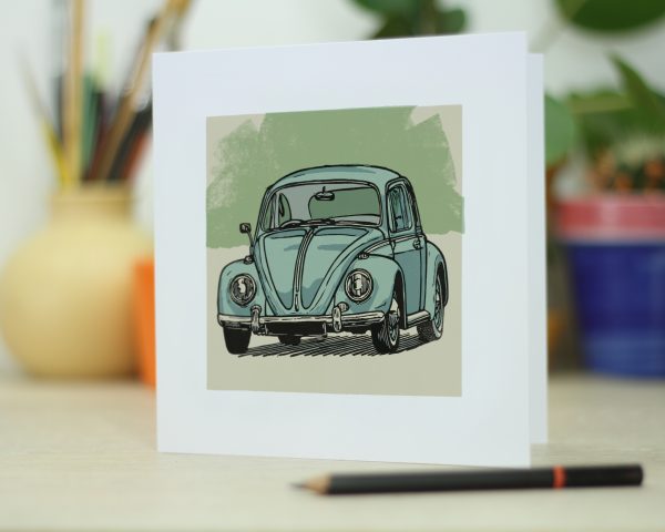 VW Beetle Greetings Card